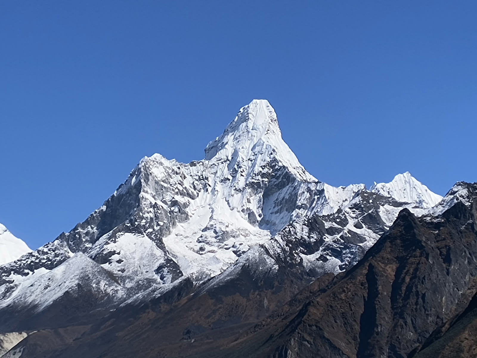Snow-capped Himalayan peak above the Khumbu region