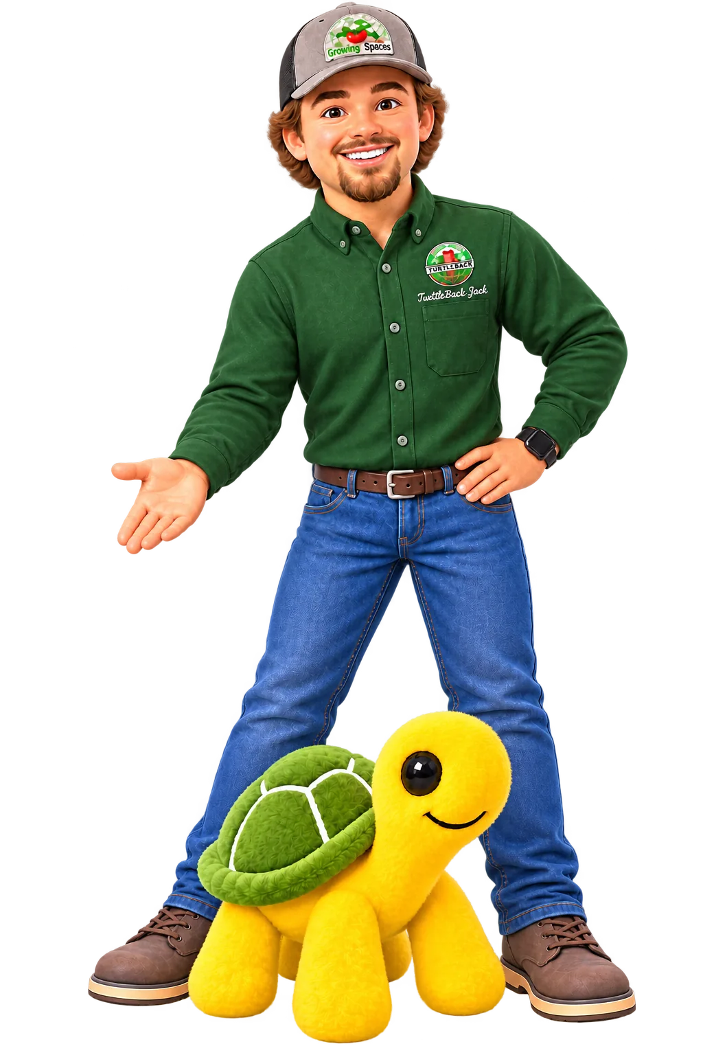 TurtleBack Jack presenting T.B. Turtle