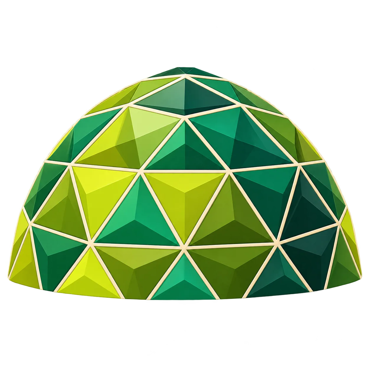 Geodesic dome pattern